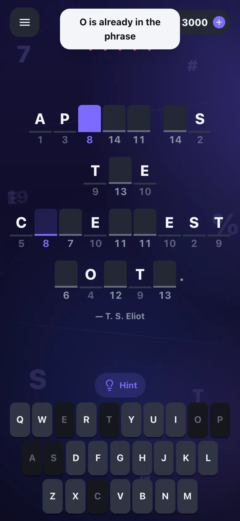 Cryptogram: decode a famous quote